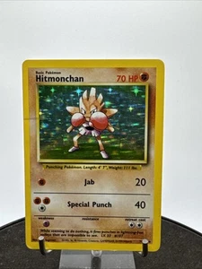 Hitmonchan 7/102 Holo Rare Vintage Pokemon Card Base Set - Picture 1 of 23