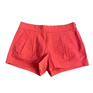 J. Crew Shorts Coral Pleated Women's 4 Cotton - Picture 1 of 9
