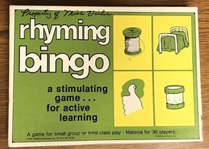 Rhyming Bingo Game ~ 1978 Trend Enterprises - Picture 1 of 3