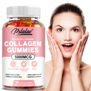 Collagen Gummies 5000mcg - Anti-aging, Skin Whitening - with Biotin, Vitamin C