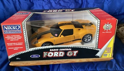 Nikko Radio Control Yellow Ford GT 1:16 Scale NEW in Original Box - Image 1 of 4