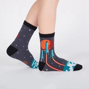 Sock It To Me Kids Crew Socks - Launch from Earth - Age: 7-10  - Picture 1 of 2