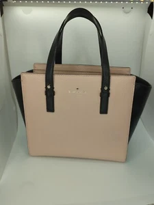Kate Spade Small Hayden Grand Street Color Block Tusk Black Leather Crossbody - Picture 1 of 13