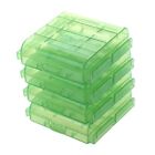 Pack of 4 PCS AA / AAA Battery Storage Hard Case Box-Green E7N18651