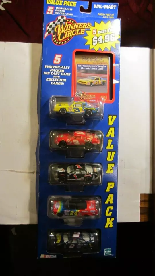 Winner's Circle Pacco Convenienza 5 Imbustati Individualmente Pressofuso Auto W/ - Immagine 1 di 4