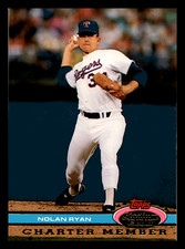 1991 Topps Stadium Club Nolan Ryan HOF Charter Member #NNO Texas Rangers Mint