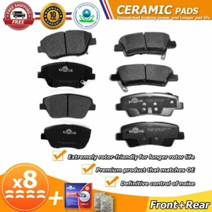 Pastilla de freno delantera y trasera de cerámica para Hyundai Sonata 2011-2014 Kia Optima 2011-2015 - Imagen 1 de 8