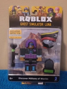 SEALED New ROBLOX Celebrity Core Pack GHOST SIMULATOR LUNA Mini Figure Virtual - Picture 1 of 2