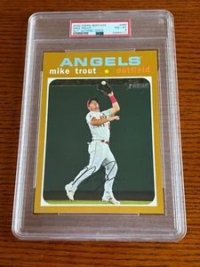 2020 Topps Heritage Action Image Jumbo 5x7 Mike Trout Angels 466 09/10 70983177 - Picture 1 of 3