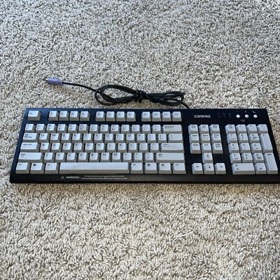 4J Compaq 5187-2154 Computer Keyboard 5107 Clicky - Image 1 of 4
