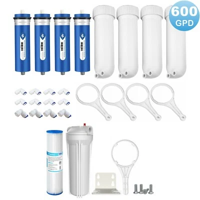 600 GPD RO Membrane Maple Syrup Reverse Osmosis Washable Pleated Filter Housing - Image 1 of 4