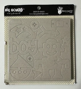 Fancy Pants Designs Big Board Chipboard Snips & Snails-6 Pieces of Chipboard - Picture 1 of 2