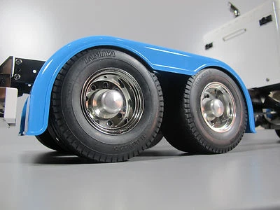 Pair Aluminum Rear Hub Cover Wheel Lock Tamiya 1/14 RC King Grand Hauler Scania - Image 1 of 4