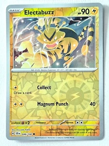 Electabuzz 046/142 Reverse Holo Common Stellar Crown Pokemon TCG - Near Mint NM - Picture 1 of 6