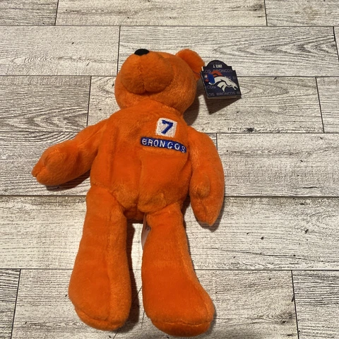 Limited Treasures Plush 1998 John Elway #7 Denver Broncos NFL Orange Pro Bear Cover