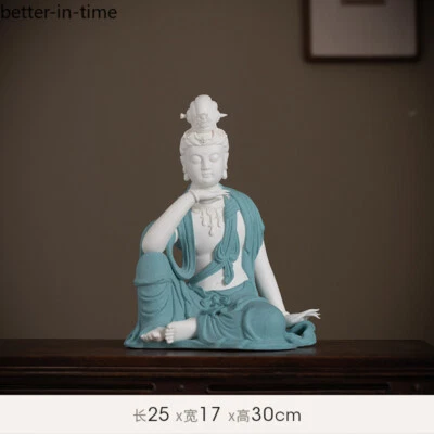 Decoración Avalokitesvara Libre Luna de Agua, Estatua de Buda Zen Chino, Decoración del Hogar Foto 1 de 2