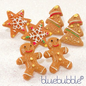 FUNKY GINGERBREAD EARRINGS CUTE SWEET TREAT RETRO KITSCH KAWAII FESTIVE FUN FOOD - Picture 1 of 4
