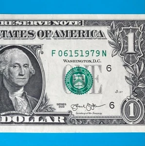 June 15, 1979 (F 06151979 N) BIRTHDAY Note $1 One Dollar Bill - Picture 1 of 4