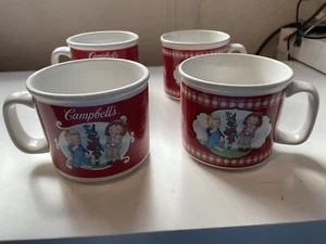2002 tazas de sopa coleccionables Campbells in Garden #31481, #31981 conjunto de 4 - Imagen 1 de 12