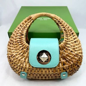 Mini bolso de mimbre Kate Spade Santiago Plantation - Imagen 1 de 14