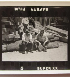 Bridge Construction Scuba Diver Barge Work Bulldozer Super XX Photo Proof Strip - Picture 1 of 6