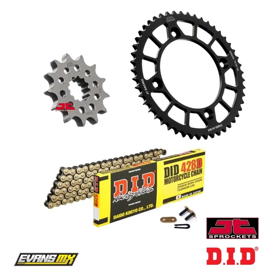 Juego de kit de cadena y piñón KTM SX 85 BW 2018 - 2024 DID JT Racelite 13/49 Foto 1 de 1