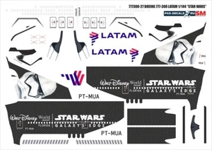 Boeing 777-300 LATAM Star Wars 1/144 PAS-DECALS	777300-27  New! - Picture 1 of 1