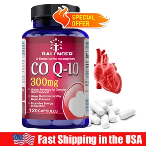 CoQ10 - Co Enzyme Pure Ubiquinone CQ10 Of Coenzyme Q10 300mg 120 Caps - US - Picture 1 of 10