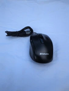 Verbatim 98106 Corded Notebook Optical Mouse Black - Picture 1 of 6