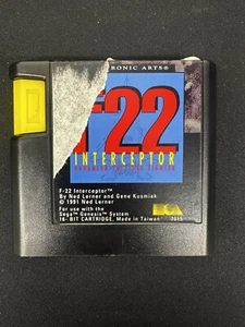 F22 Interceptor (Sega Genesis, 1991) Game Cartridge Only - Tested - Picture 1 of 6