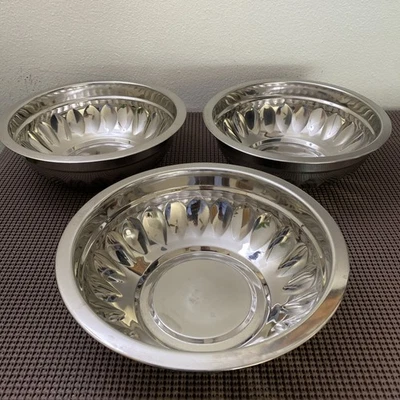 Stainless Steel Bowls- Set Of 3 - Image 1 of 2