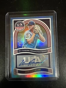 Kruz Schoolcraft 1/1 Teal Autograph USA Baseball 2024 Panini Stars & Strips - Bild 1 von 2