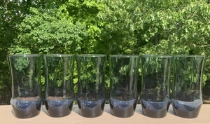 Set Of 6 Vintage Libbey MCM Dusky Blue Drinking Glasses 5.5” Tall EUC - Picture 1 of 3