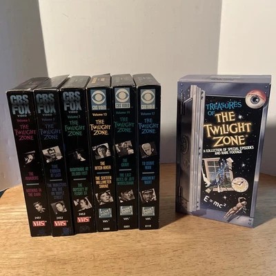 THE TWILIGHT ZONE CBS Fox (1,2,3,13,14,17) & Rare Footage & Episodes VHS LOT - Image 1 of 4