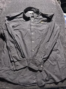 East Carolina University Cutter & Buck Long Sleeve Button Up Black Size Large - Picture 1 of 9
