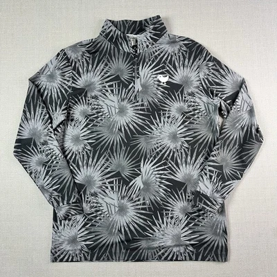Pullover de golf Bad Birdie Velocity Drip 1/4 cremallera para hombre rendimiento medio palmeras Foto 1 de 4
