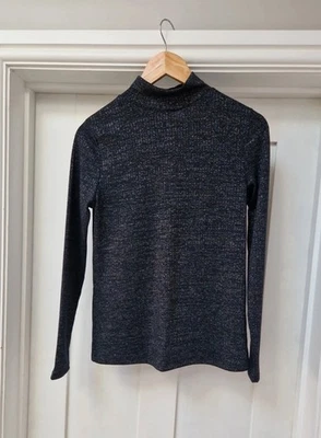 Lovely Silver & Black Jumper Size 10 By F&F - Image 1 of 4