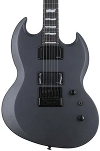 ESP LTD Viper-1000 EverTune Electric Guitar - Charcoal Metallic Satin - Picture 1 of 7