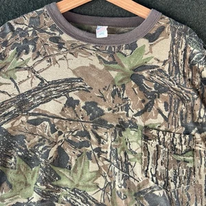 Vintage Realtree Camo Shirt Mens 2XL XXL Camouflage Long Sleeve Pocket USA - Picture 1 of 9