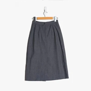 Vintage Sears Carriage Court Womens Size 4 A-Line Skirt Pinstripe Gray - Bild 1 von 6