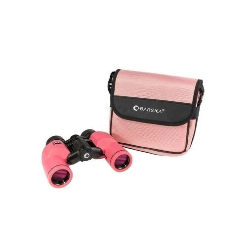 Barska Crossover 10x30mm Compact Binoculars - BK4 Porro Prism W/Proof - Pink - Image 1 of 1