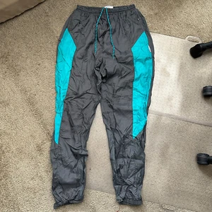 XL - Pantalone giacca a vento vintage Givenchy ActiveWear foderato grigio acqua uomo - Foto 1 di 15
