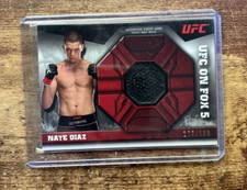 NATE DIAZ RELIC CARD 2013 Topps UFC Fight Mat /188 Fox 5