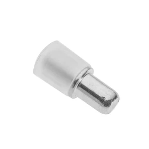Glass Shelf Supports Plug in Steel Pegs Pins 5mm / Kitchen Shelf Pins with Cap - Picture 1 of 2