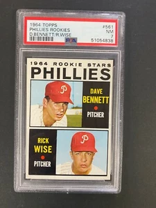 1964 Topps #561 Rick Wise Rookies PSA 7 Free Shipping - Picture 1 of 2