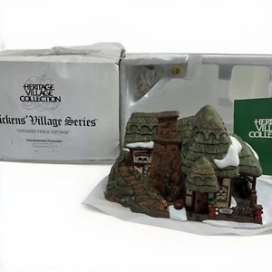 Dept 56 Crooked Fence Cottage Dickens Village Series Heritage en caja 1997 - Imagen 1 de 2
