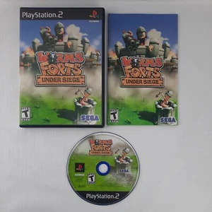 Worms Forts Under Siege Sony PlayStation 2 PS2 2005 CIB Tested - Picture 1 of 5