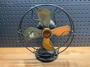 Antique MENOMINEE Brass Blade Table Fan Type 510 Not Working - Picture 1 of 15