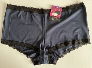 Maidenform Boyshort with Tags Size 9 XXL - Navy with Black Trim - Picture 1 of 2