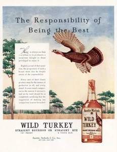 1958 Wild Turkey: There Is Always One Best Vintage Print Ad - Bild 1 von 1